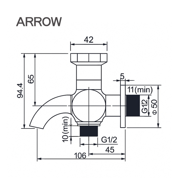 Ảnh bản vẽ kỹ thuật vòi lavabo AHGQ36003MCP