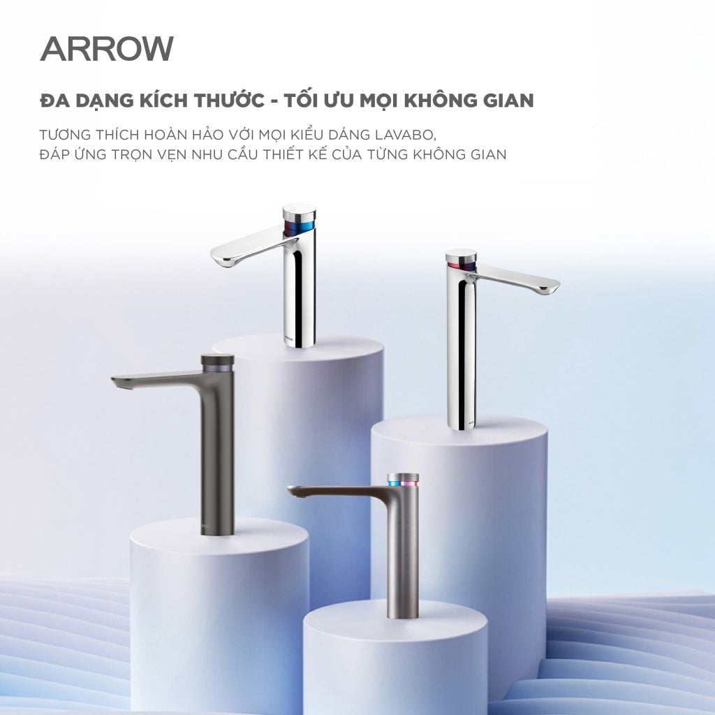 Vòi lavabo nóng lạnh Arrow AMP11872-1ACP