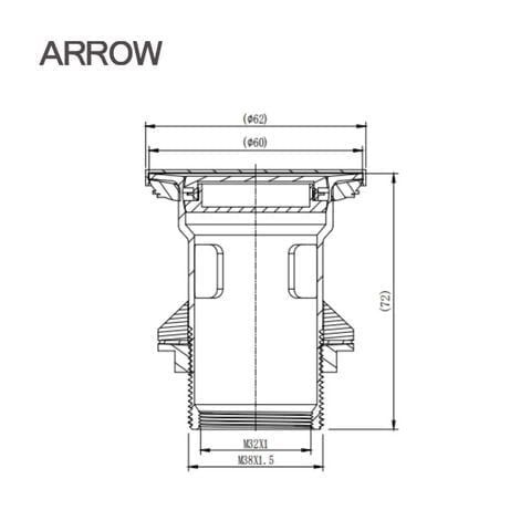 Xả lật Lavabo Arrow AQS104CP