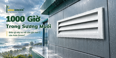 Cửa Gió Nan Z Nhôm Sơn Tĩnh Điện – Thử Nghiệm Phun Sương Muối 1000 Giờ