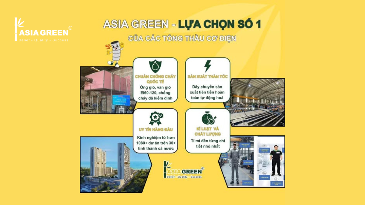 Tại Sao Tổng Thầu Chọn Ống Gió ASIA GREEN?