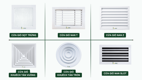 Cửa Gió (Miệng Gió) HVAC: Góc Nhìn Kỹ Thuật, Công Thức & Ứng Dụng