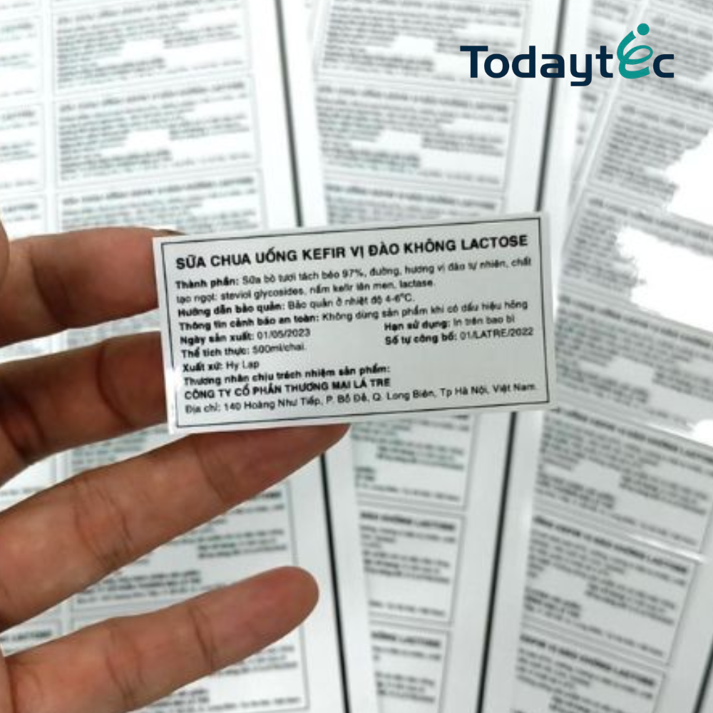 Giải pháp in tem nhãn phụ cho hàng nhập khẩu mỹ phẩm, thực phẩm chức năng