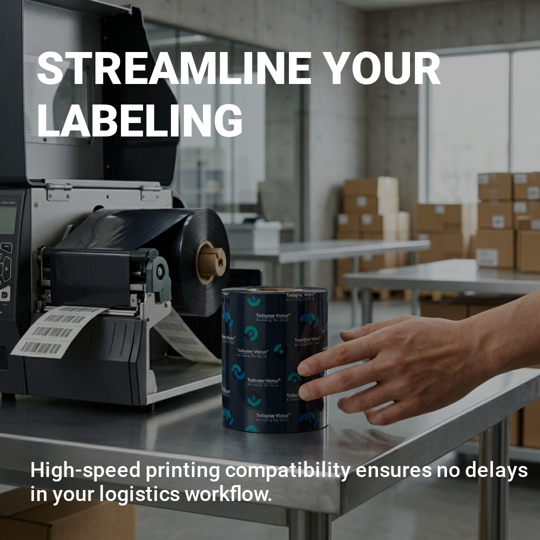 Giải pháp tối ưu cho ngành sản xuất & logistics: Ribbon mã vạch giá trị cao từ Todaytec
