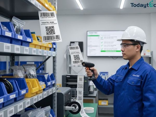 Tối ưu quản lý vật tư với tem mã vạch in bằng ribbon Todaytec