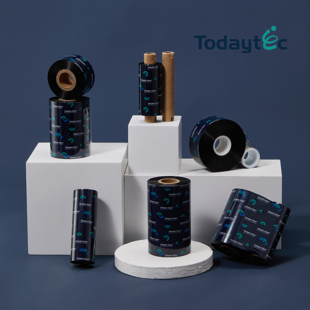 Cấu tạo của ruy-băng in mã vạch: Lớp nền, lớp mực và lớp phủ bảo vệ