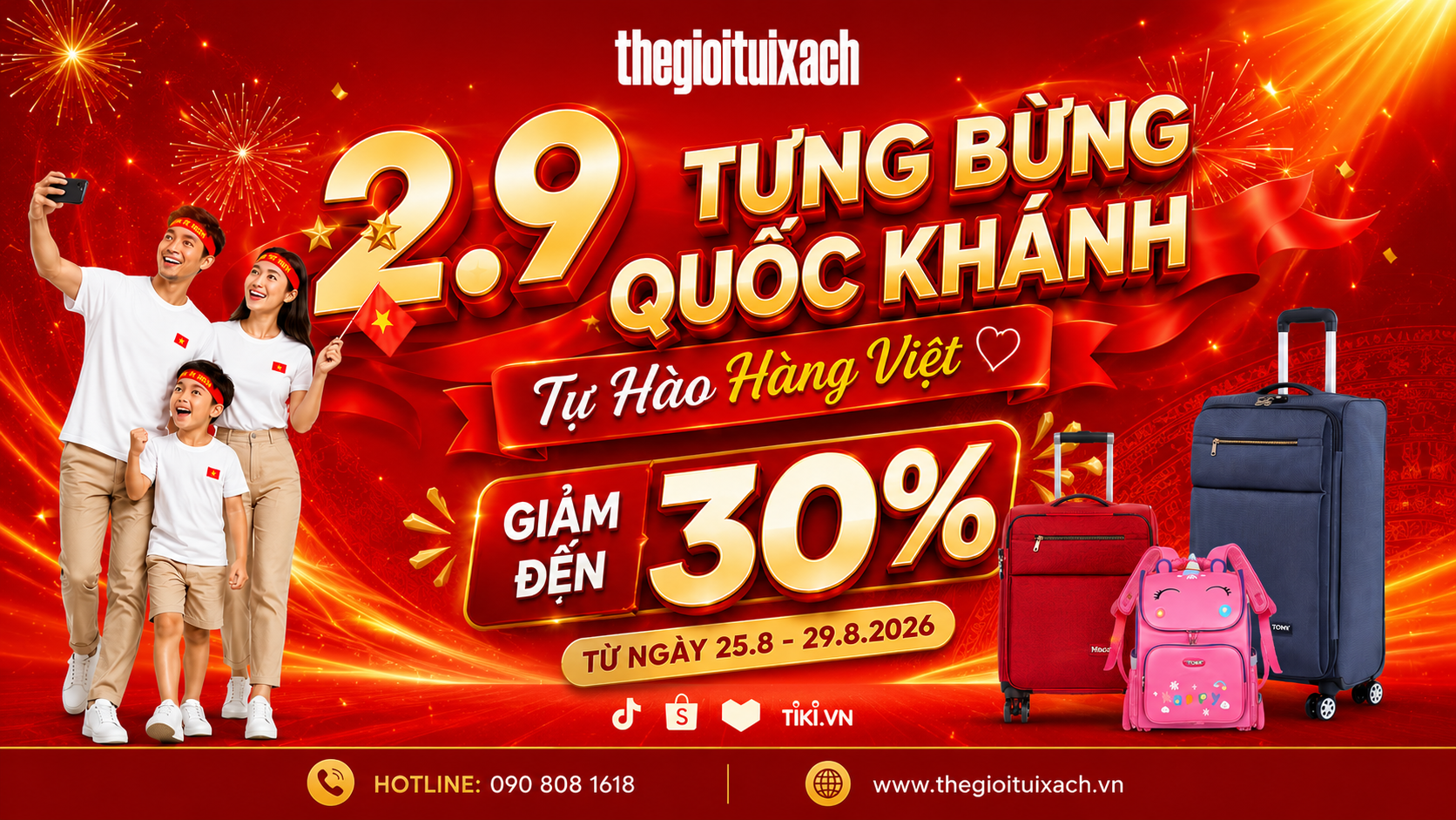 Mừng Đại Lễ 2.9: Deal hời giá tốt – Nhanh chốt đơn ngay