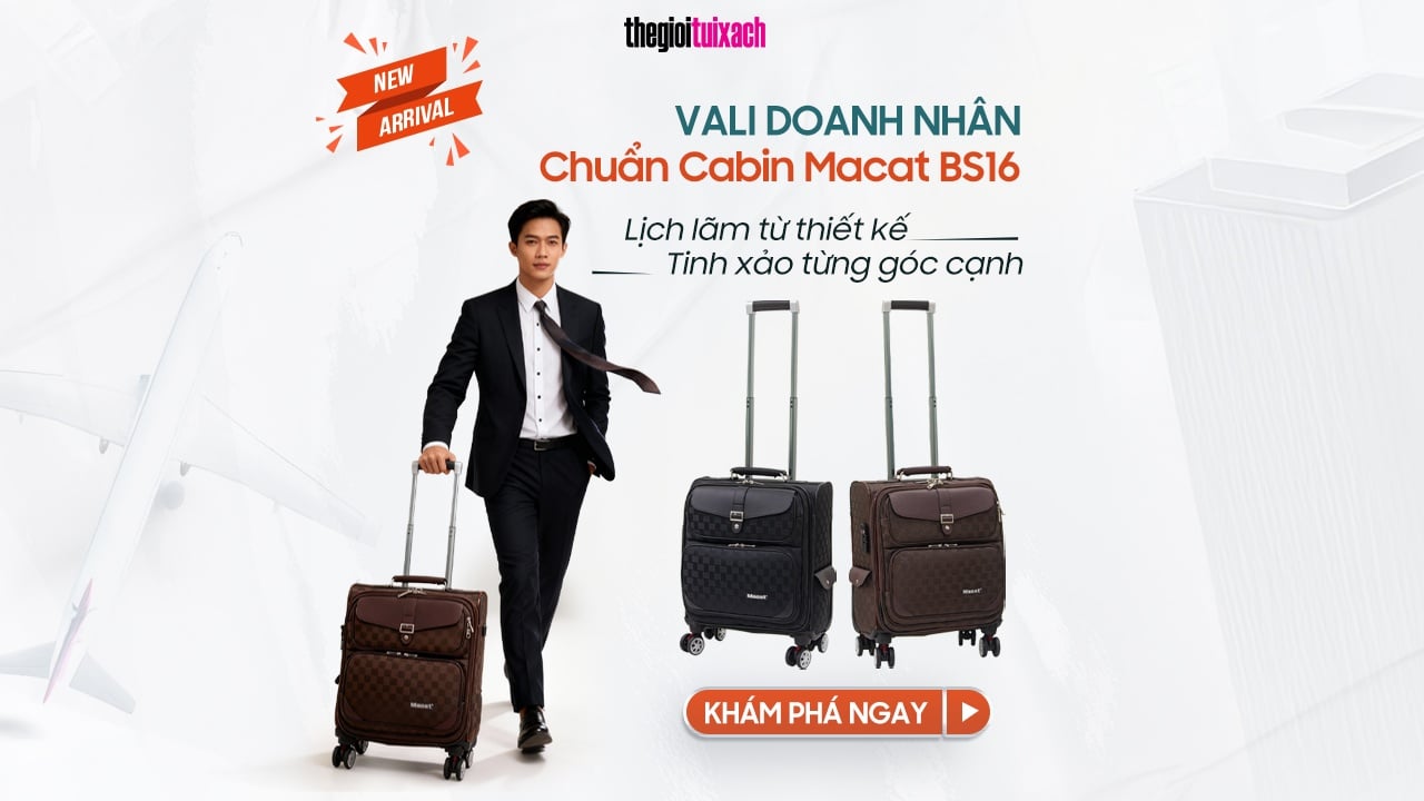 Ra mắt Vali Doanh Nhân Chuẩn Cabin BS16 – Gọn gàng, lịch lãm và linh hoạt
