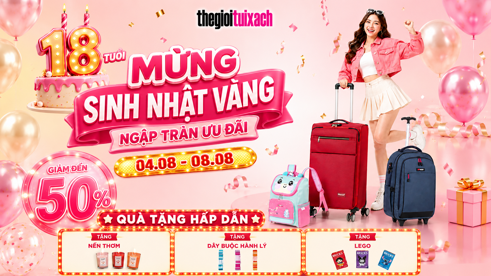 Mừng Sinh Nhật Vàng – Ngập Tràn Ưu Đãi | Giảm Đến 50%