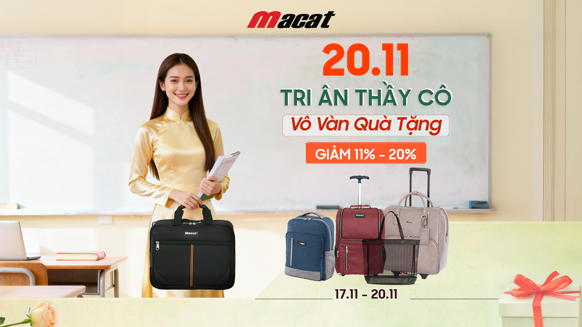 Tri ân Thầy Cô – Trao Quà Ý Nghĩa, Gửi Trọn Yêu Thương