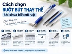 Cách chọn ruột bút thay thế khi chưa biết mã ruột