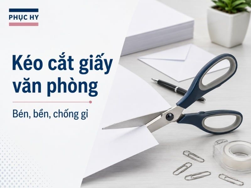 Kéo cắt giấy văn phòng loại nào bén, chống gỉ tốt?