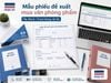 Mẫu phiếu đề xuất mua văn phòng phẩm nội bộ chuẩn file Word/Excel