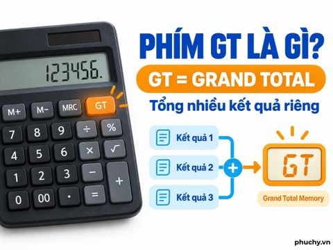 Phím GT là gì? Cách dùng Grand Total và phân biệt GT với M+
