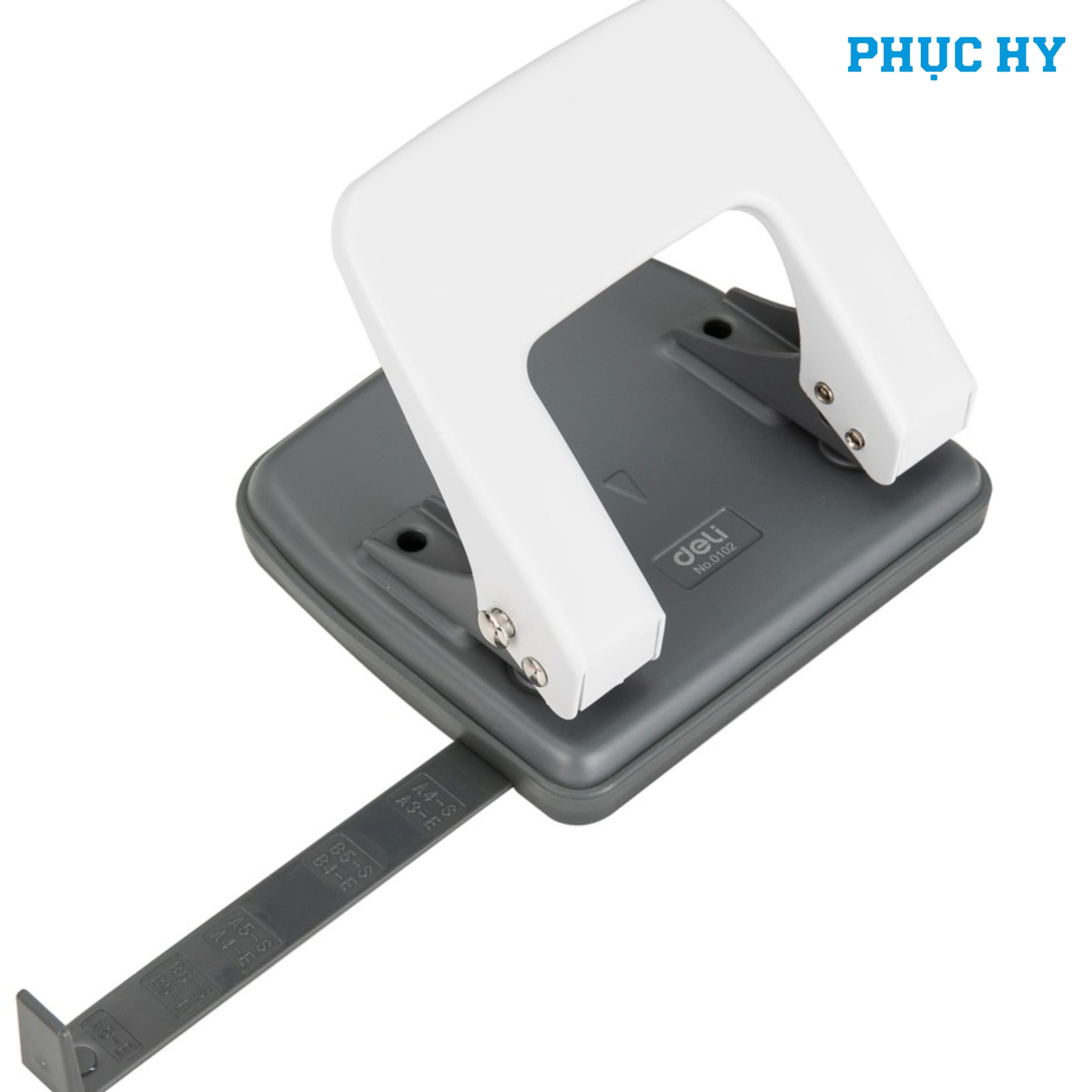 Thước căn giấy điều chỉnh trên bấm lỗ Deli E0102