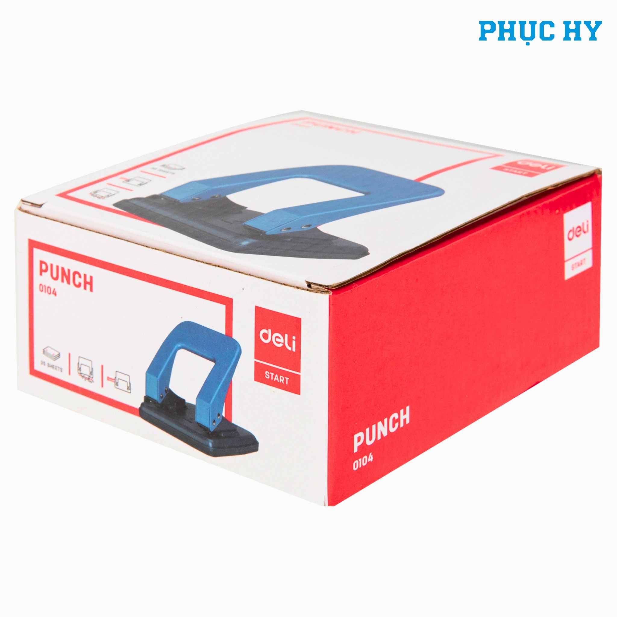 Bấm lỗ 2 lỗ Deli E0104 35 tờ