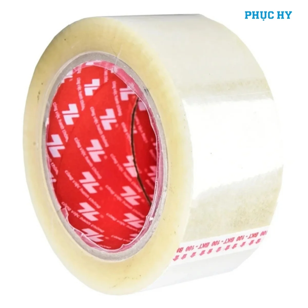 Băng keo trong Thiên Long BKT-200 có tem nhận diện sản phẩm