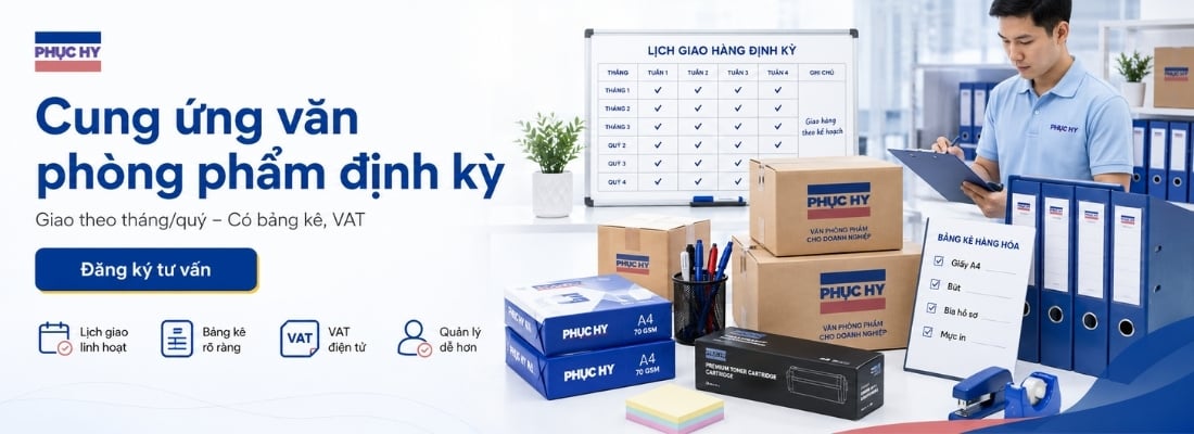 Dịch vụ cung ứng văn phòng phẩm định kỳ cho doanh nghiệp