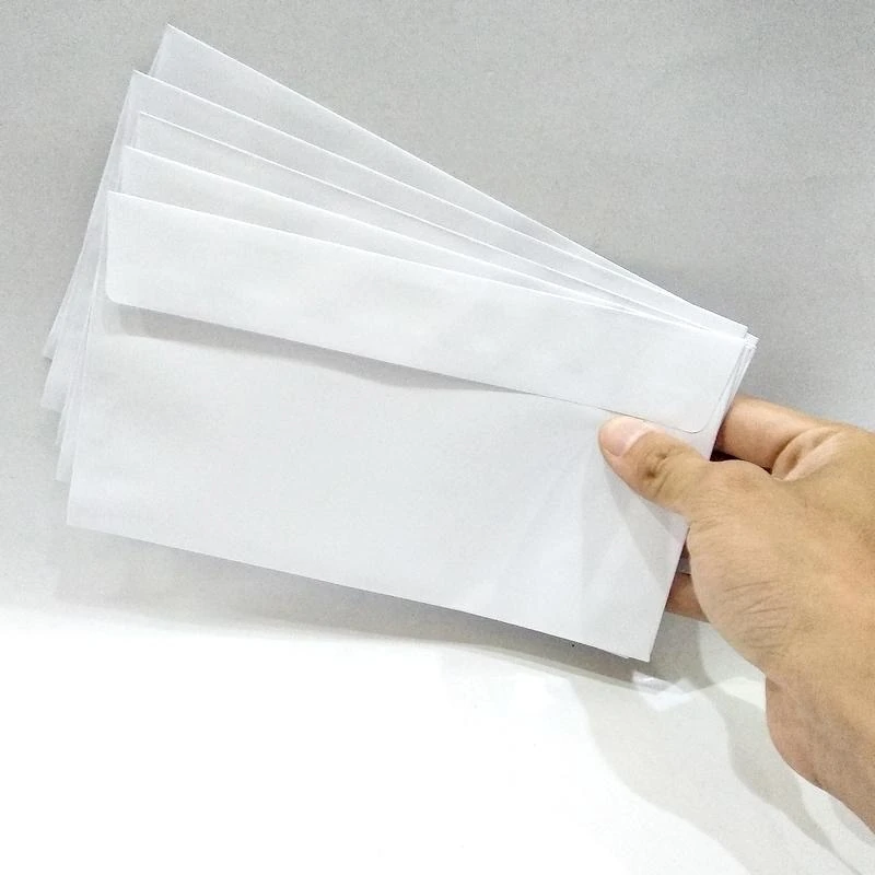 Bao thư trắng 12 x 22 cm dùng cho tài liệu A4 gấp ba
