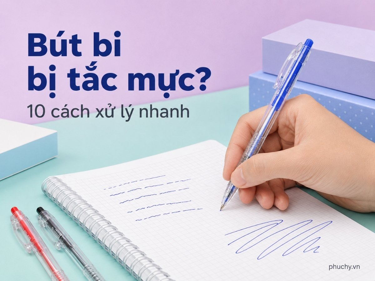 Bút bi bị tắc mực phải làm sao