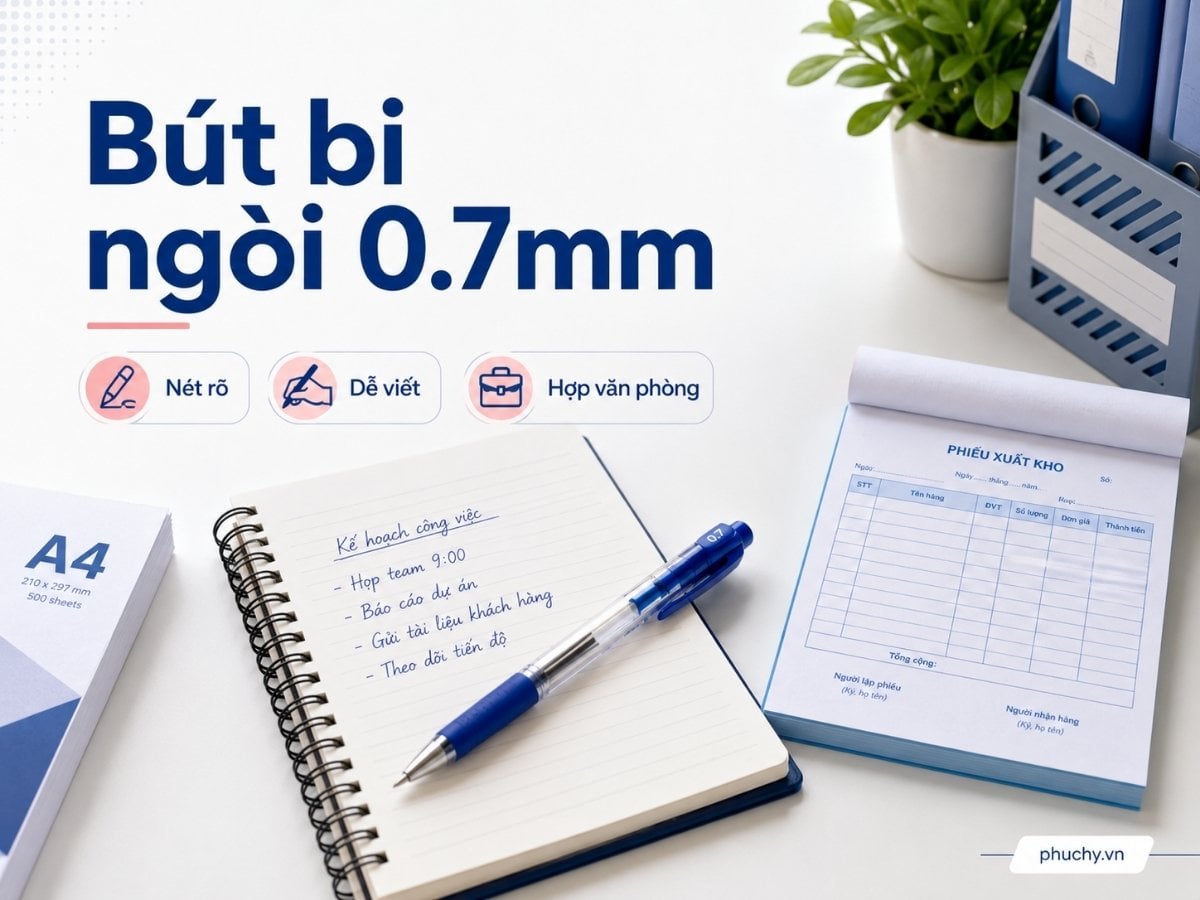 Bút bi ngòi 0.7mm khi nào nên dùng