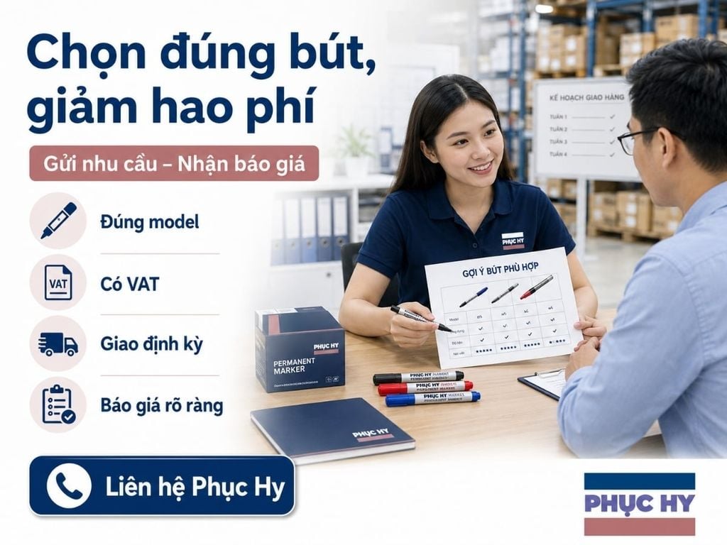 Mua bút lông dầu đúng loại để hạn chế bị khô