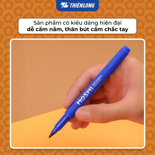 Bút lông dầu Hoshi Thiên Long PM-019/HS thân nhỏ gọn, công nghệ Nhật Bản