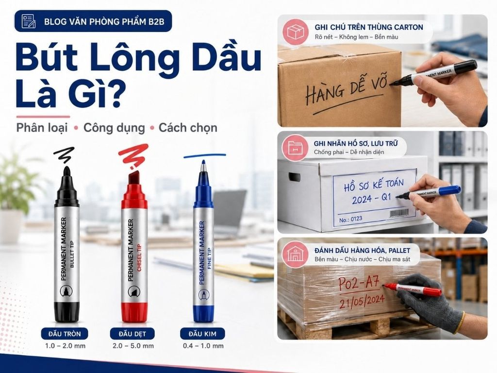 Bút lông dầu là gì?