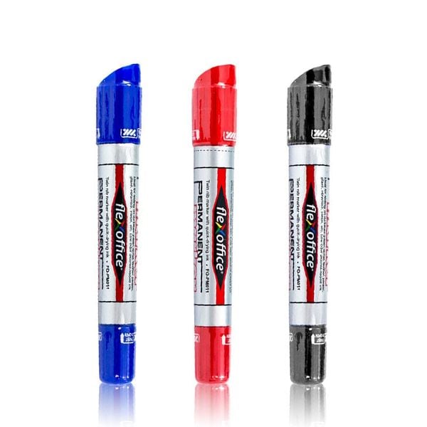 Bút lông dầu FlexOffice FO-PM011 hai đầu 0.8mm và 6mm