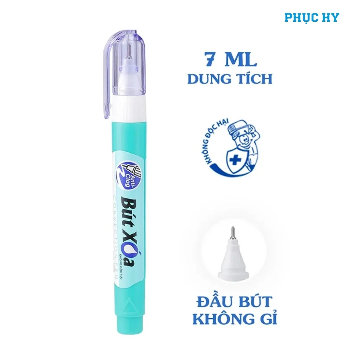 Bút xóa Thiên Long CP-05 7ml đầu kim loại chống tắc