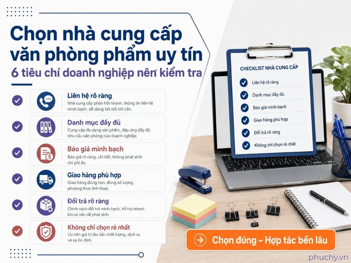 Cách chọn địa chỉ văn phòng phẩm gần đây uy tín tại TPHCM