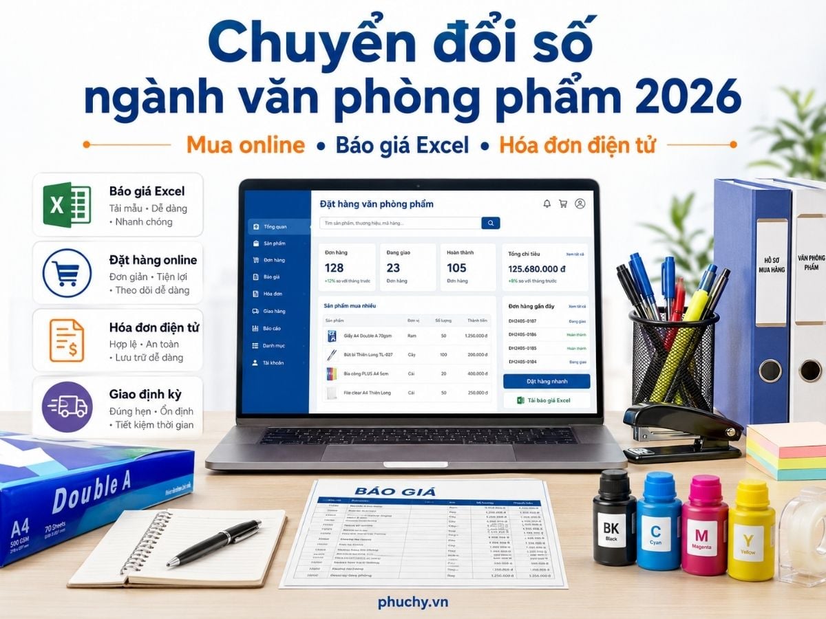 chuyển đổi số ngành văn phòng phẩm 2026 tại Việt Nam