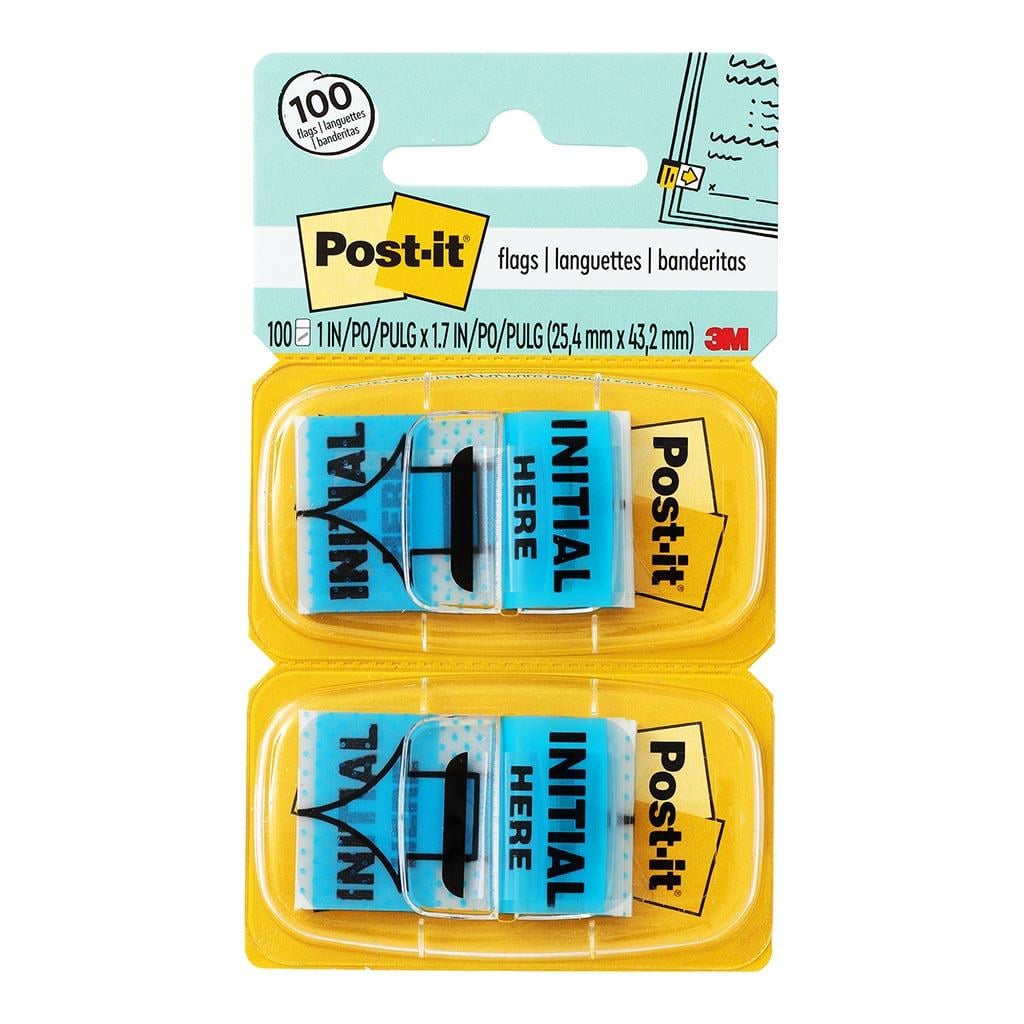 Cờ trình ký Post-it Initial Here chỉ vị trí cần ký nháy