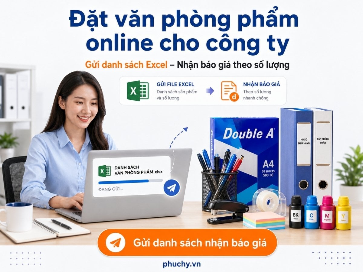 đặt văn phòng phẩm online cho công ty tại Phục Hy