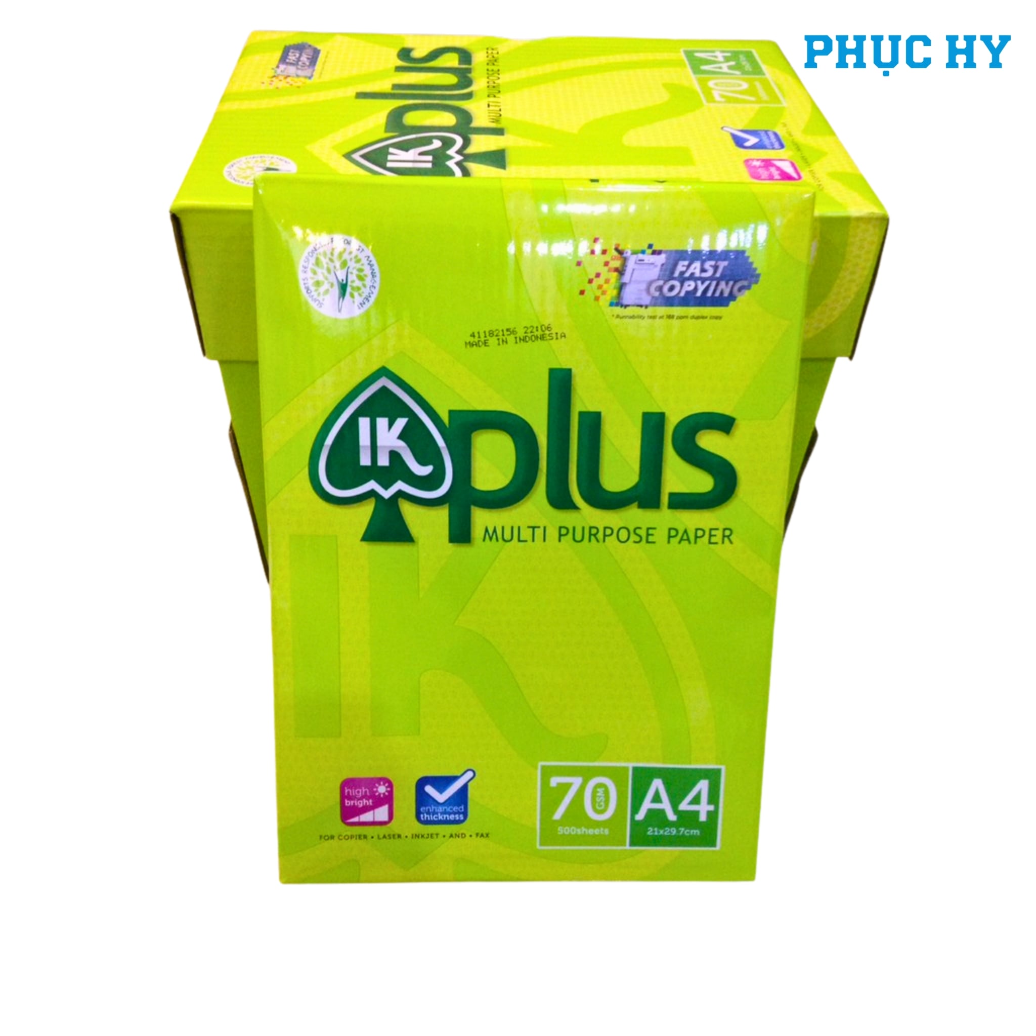 Giấy IK Plus A4 70gsm khổ 210 mm × 297 mm