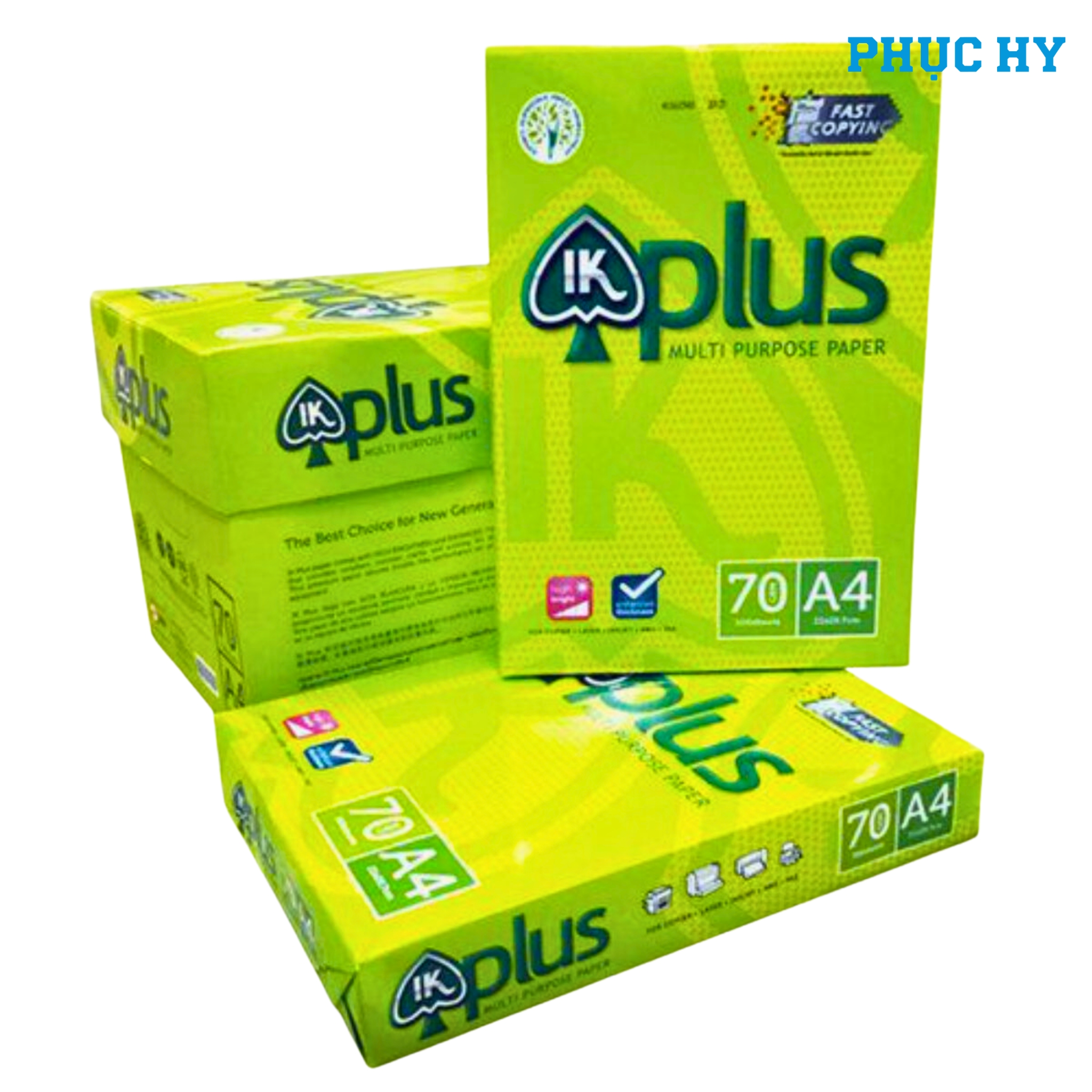 Giấy IK Plus A4 70gsm thông số 500 tờ/ram