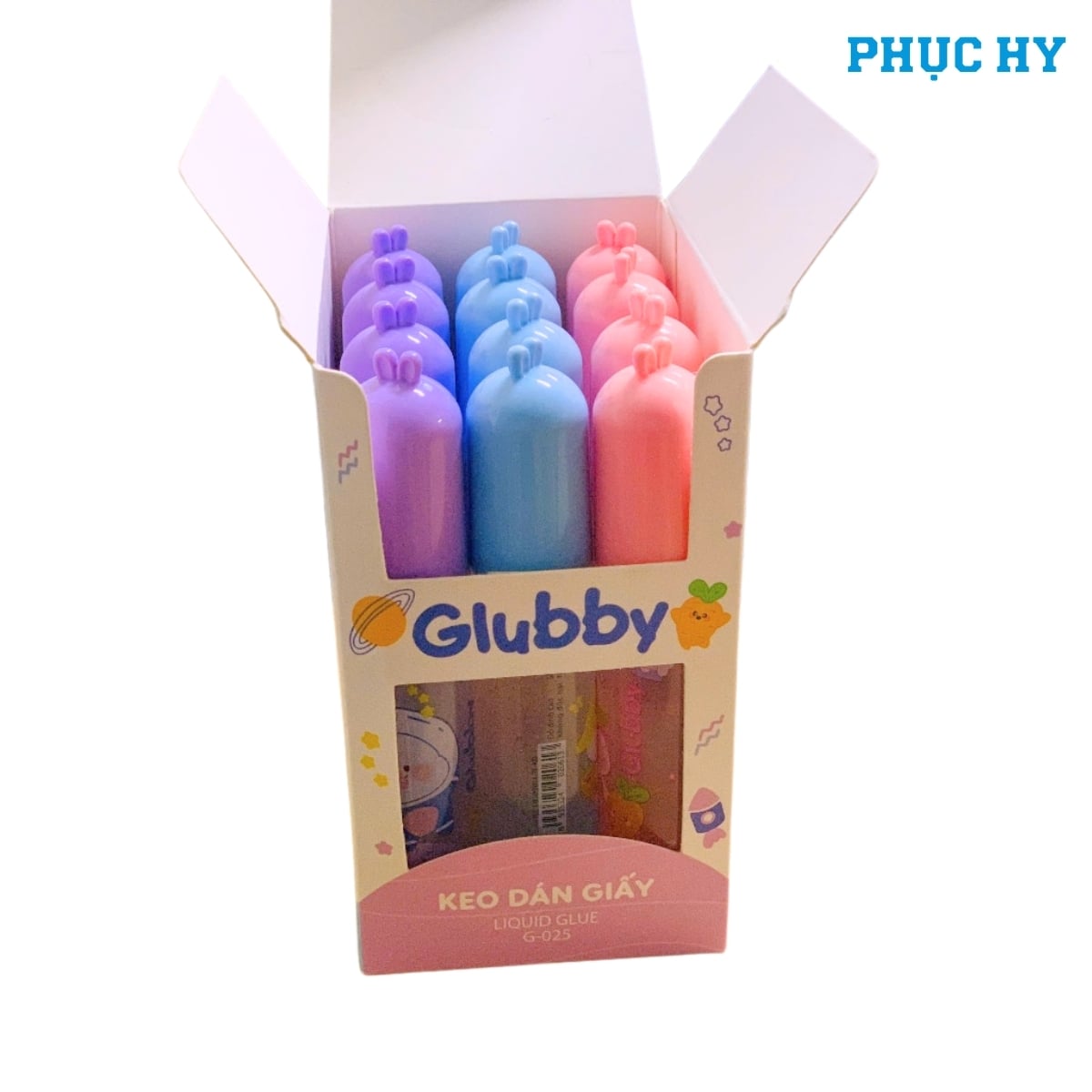Các mẫu Keo dán giấy Glubby Thiên Long G-025 giao ngẫu nhiên