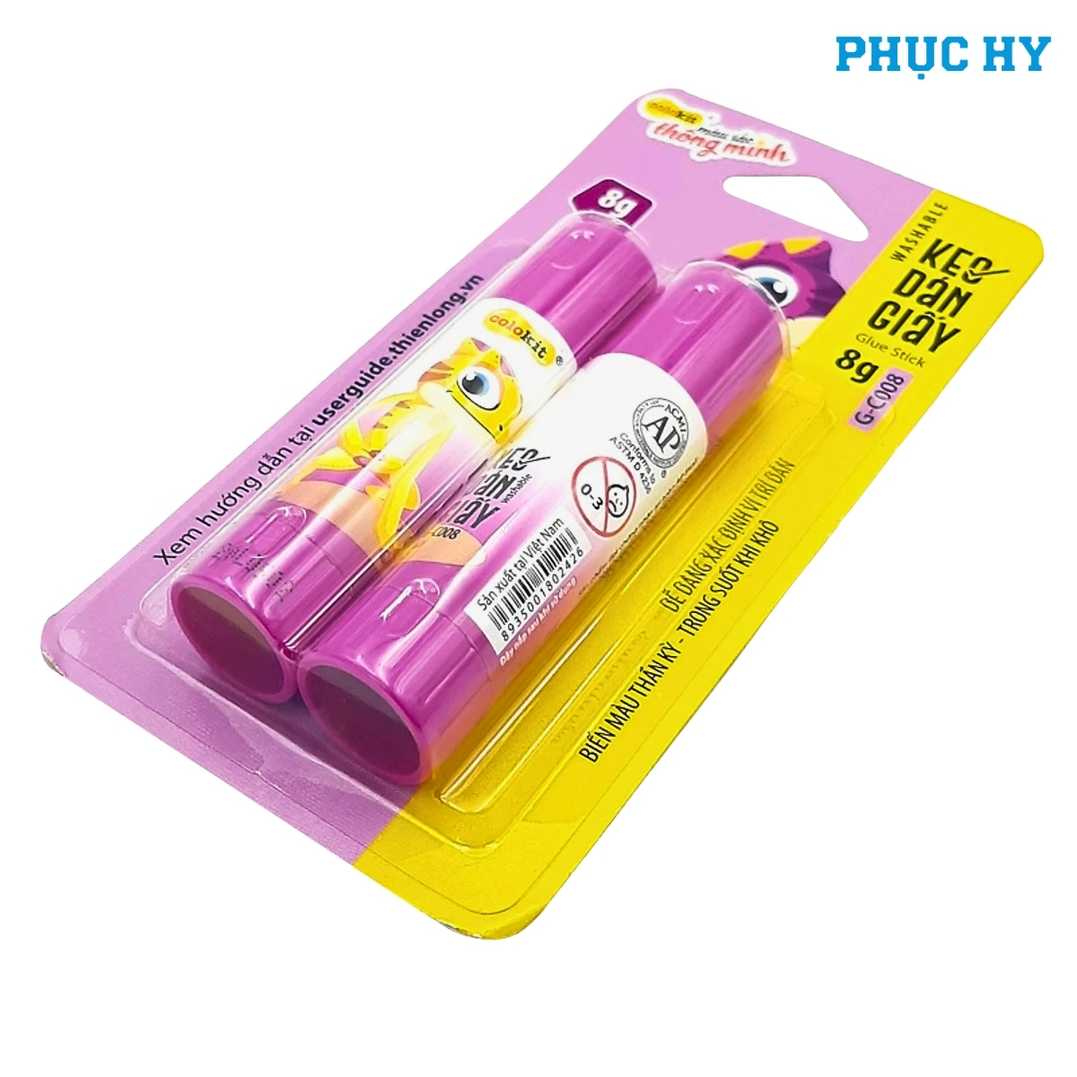 Vỉ keo khô Colokit G-C008 8g hai thỏi nhìn nghiêng