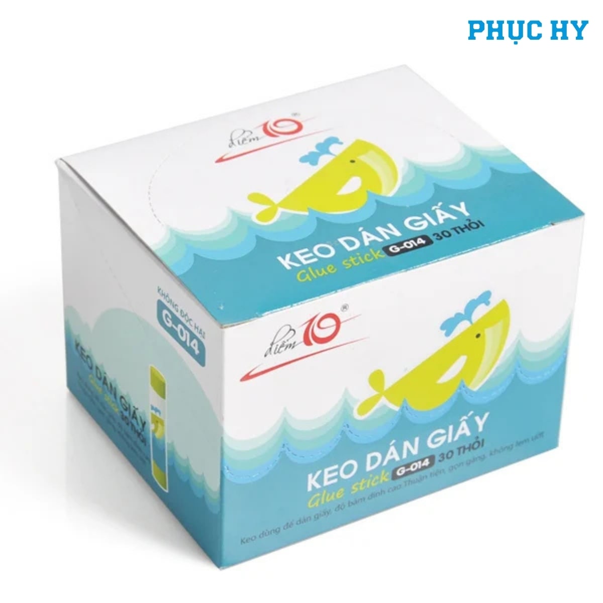 Hộp 30 thỏi keo khô Điểm 10 G-014 8g chính hãng