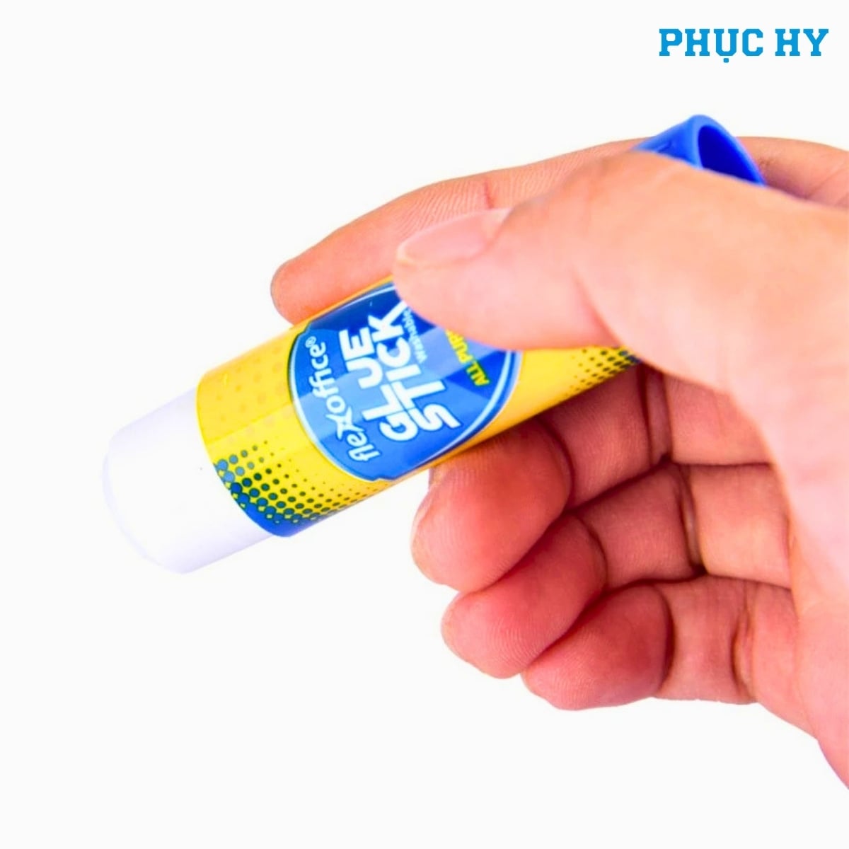 Keo khô trắng FlexOffice FO-G005 8g dạng thỏi cầm tay nhỏ gọn