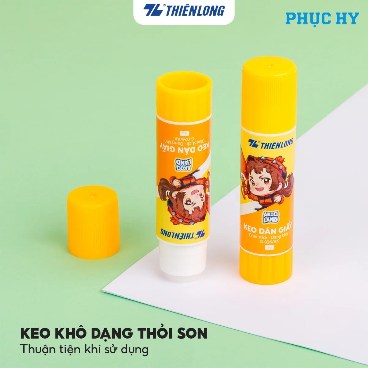 Keo khô Thiên Long G-026/AK 8 g dạng thỏi xoay tiện dụng
