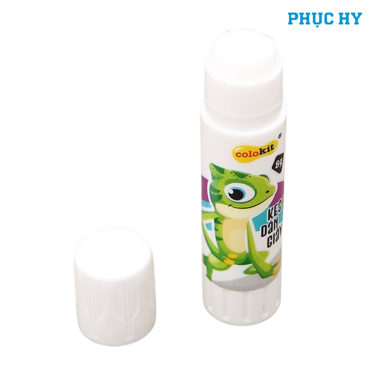 Lõi keo trắng của Keo khô Colokit G-C011 8g khi mở nắp