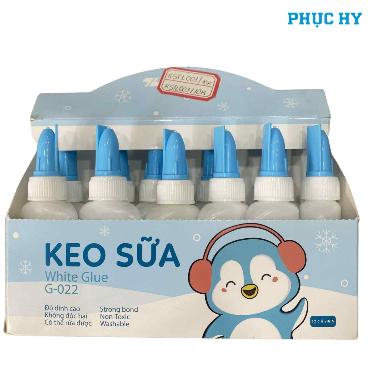 Khay 12 lọ keo sữa Thiên Long G-022 40 ml