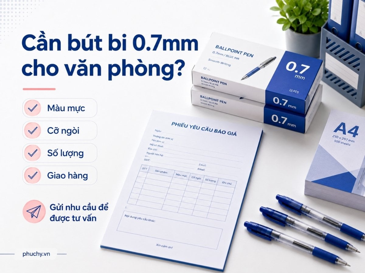 Mua bút bi 0.7mm tại Phục Hy