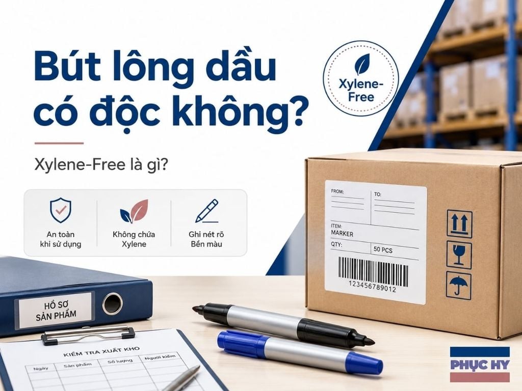 Bút lông dầu có độc không và Xylene-Free là gì