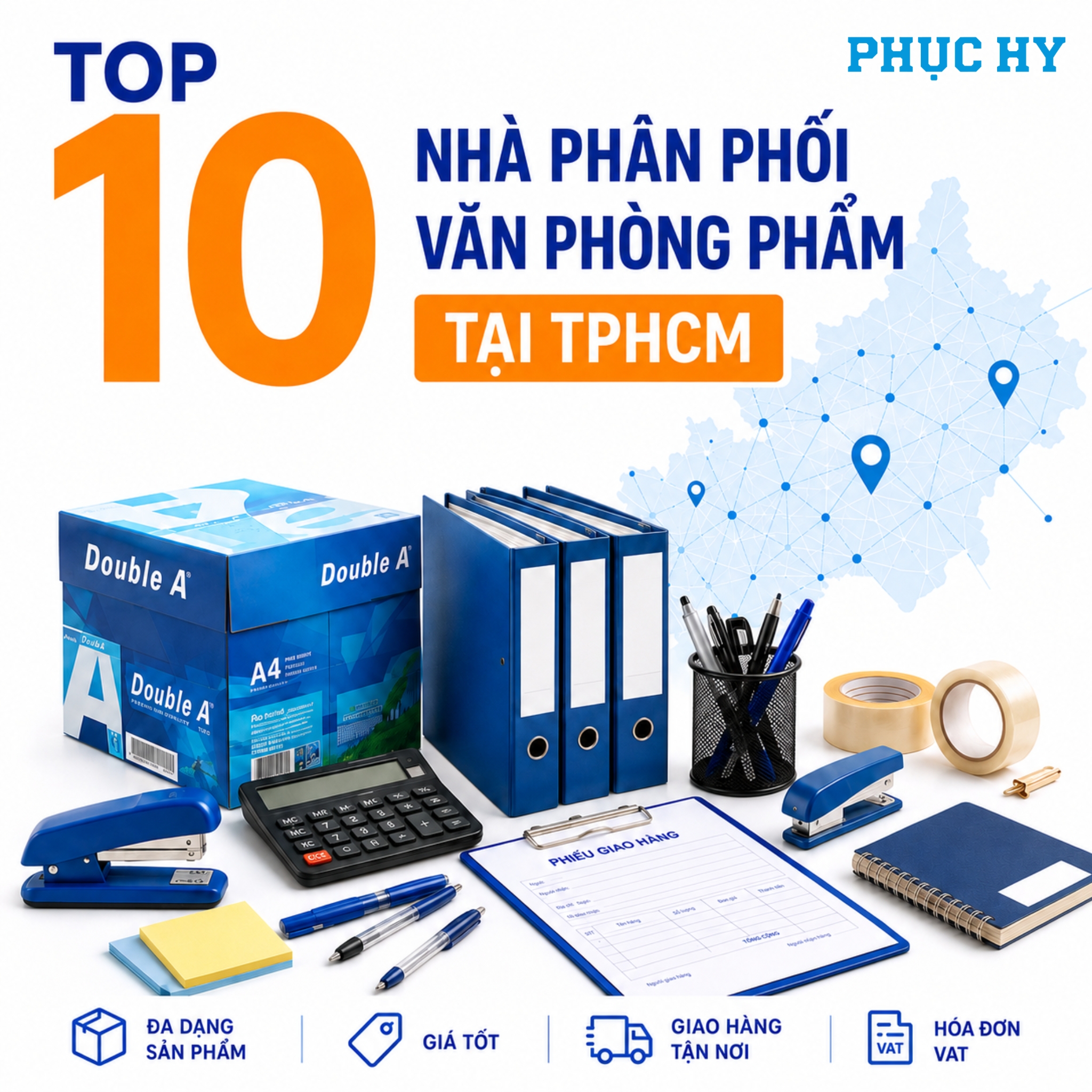 top 10 nhà phân phối văn phòng phẩm tại TPHCM năm 2026