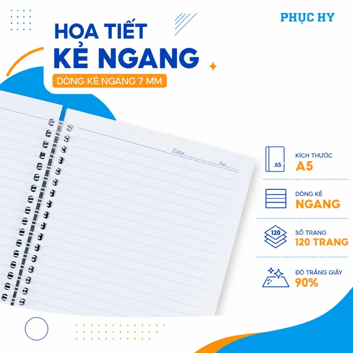 Ruột kẻ ngang 7 mm của Sổ Thiên Long MB-011
