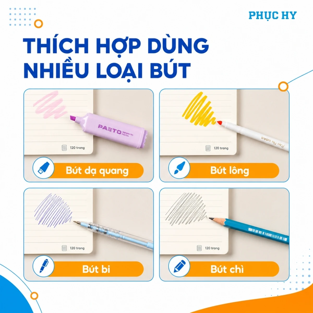 Sổ lò xo B5 Thiên Long phù hợp dùng nhiều loại bút