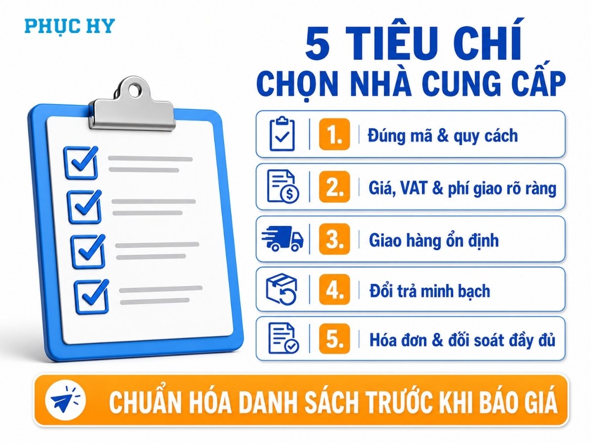 Tiêu chí lựa chọn nhà cung cấp văn phòng phẩm giá sỉ cho doanh nghiệp