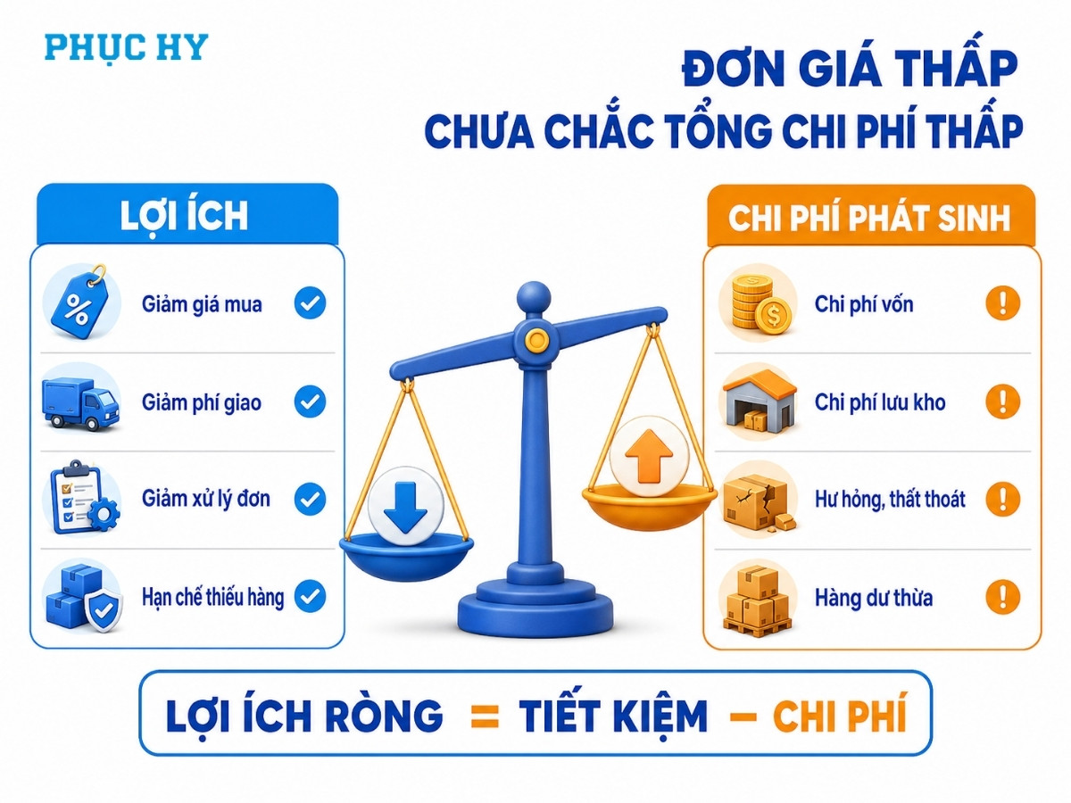 So sánh lợi ích và chi phí khi mua văn phòng phẩm giá sỉ